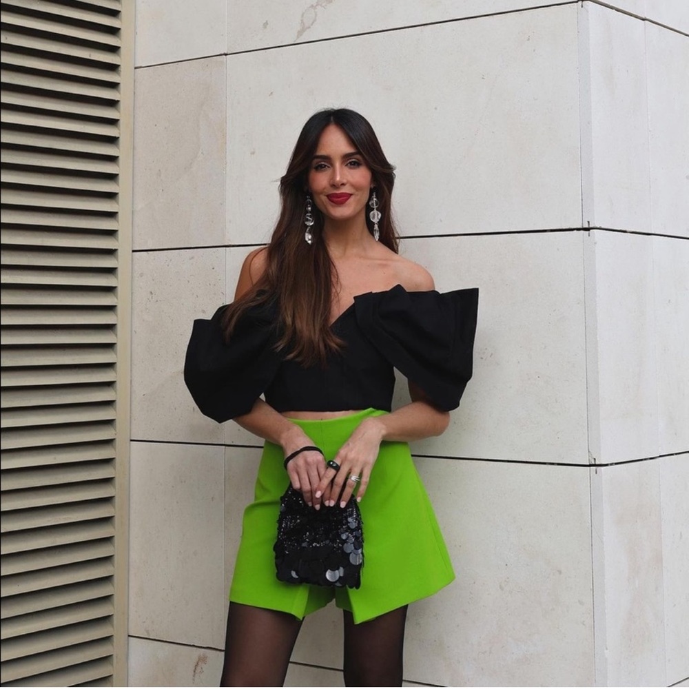 ZARA  LIMITED EDITION DRAPED SLEEVE BUSTIER